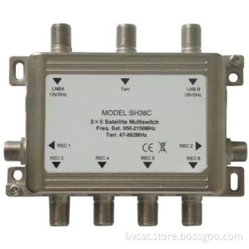 Satellite Equipment Direct Tv Accessory 3 X 6 Multiswitch 